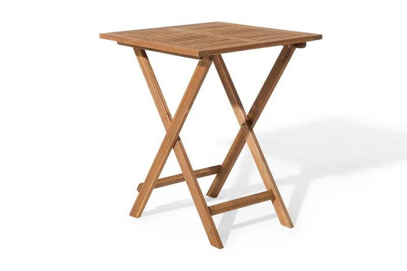 Balkongset av Utebord och 2 Utestolar brun/mintgrön FIJI - Vit - Utemöbler - Utegrupp - Cafeset