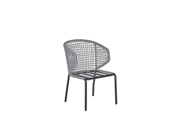 Balkongset grå/svart PALMI - Grå - Utemöbler - Utegrupp - Cafeset