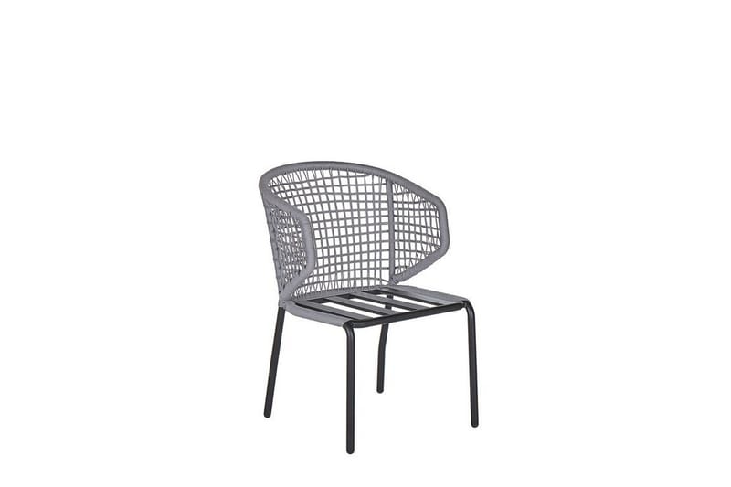 Balkongset grå/svart PALMI - Grå - Utemöbler - Utegrupp - Cafeset