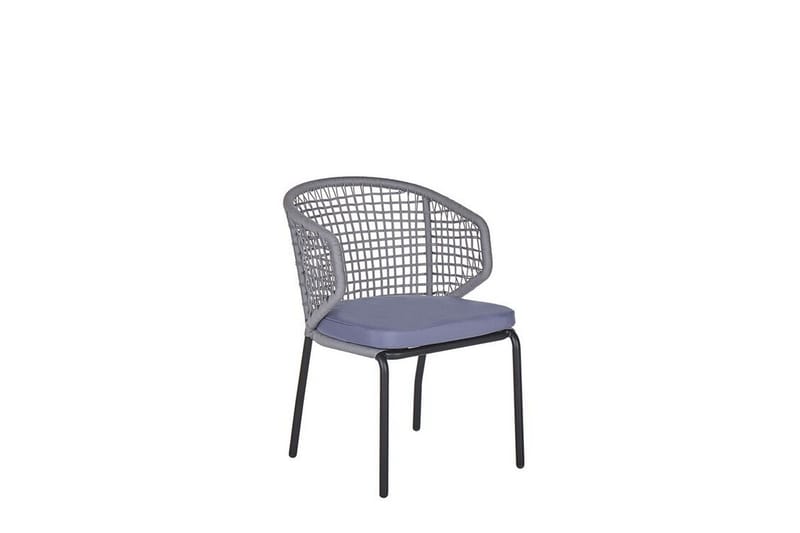 Balkongset grå/svart PALMI - Grå - Utemöbler - Utegrupp - Cafeset
