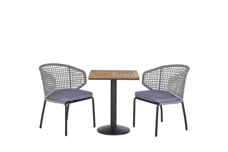 Balkongset grå/svart PALMI, Grå