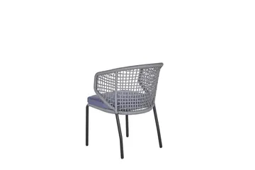 Balkongset grå/svart PALMI - Grå - Utemöbler - Utegrupp - Cafeset