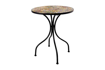 Balkongset Morocco Bord Och 2 Stolar Mosaik Black, Multicolor - Utemöbler - Utegrupp - Cafeset