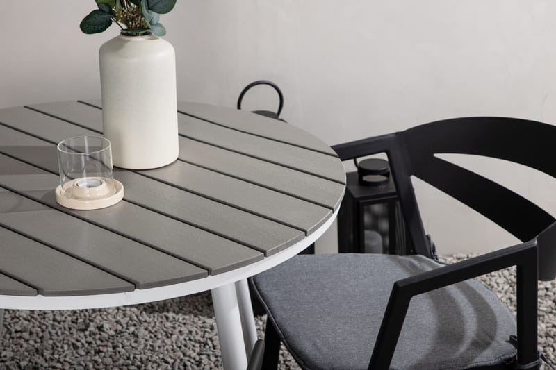 Break Cafégrupp Rund 90 cm + 2 Slit Matstol - Venture Home - Balkonggrupp & balkongset - Cafeset