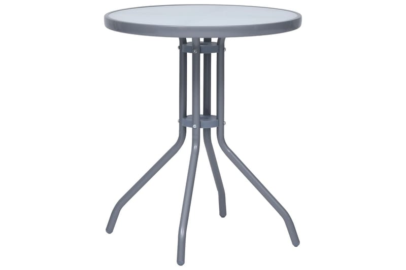 Caféset 3 delar aluminium och textilen silver - Silver - Utemöbler - Utegrupp - Cafeset