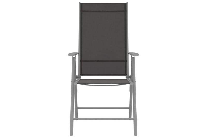 Caféset 3 delar aluminium och textilen silver - Silver - Utemöbler - Utegrupp - Cafeset