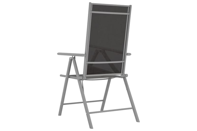 Caféset 3 delar aluminium och textilen silver - Silver - Utemöbler - Utegrupp - Cafeset