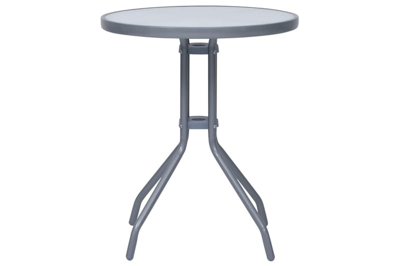 Caféset 3 delar aluminium och textilen silver - Silver - Utemöbler - Utegrupp - Cafeset