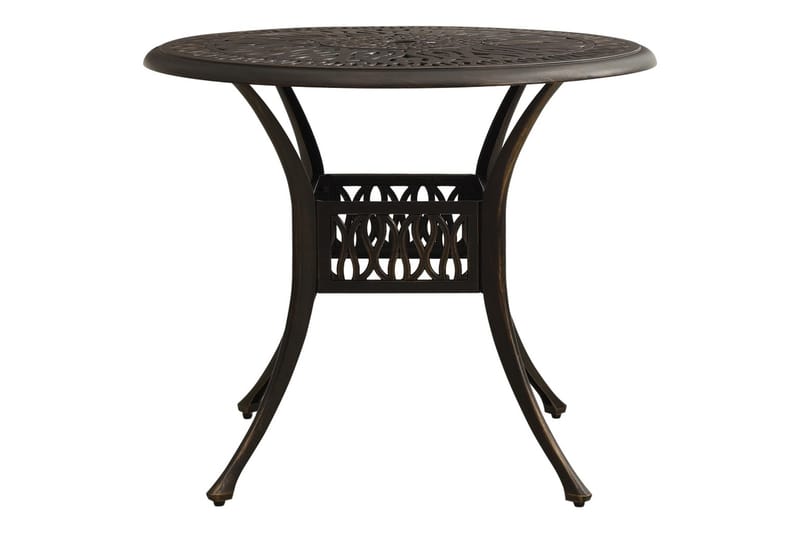 Caféset 3 delar gjuten aluminium brons - Brun - Utemöbler - Utegrupp - Cafeset