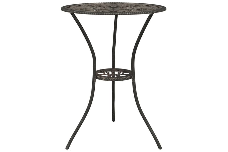 Caféset 3 delar gjuten aluminium brons - Brun - Utemöbler - Utegrupp - Cafeset