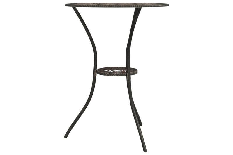 Caféset 3 delar gjuten aluminium brons - Brun - Utemöbler - Utegrupp - Cafeset