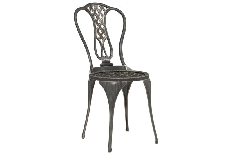 Caféset 3 delar gjuten aluminium brons - Brun - Utemöbler - Utegrupp - Cafeset