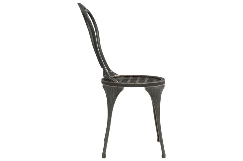 Caféset 3 delar gjuten aluminium brons - Brun - Utemöbler - Utegrupp - Cafeset