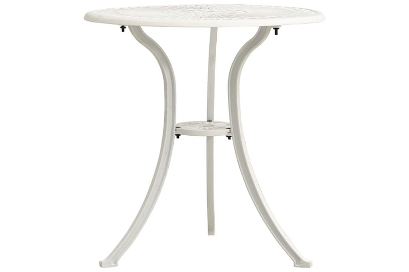 Caféset 3 delar gjuten aluminium vit - Vit - Utemöbler - Utegrupp - Cafeset