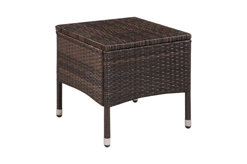 Caféset 3 delar konstrotting brun - Brun - Utemöbler - Utegrupp - Cafeset