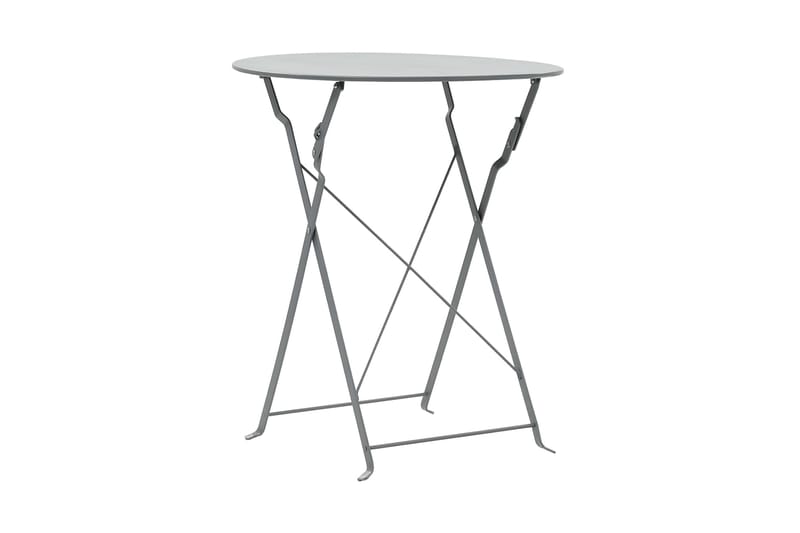 Caféset 3 delar stål grå - Grå - Utemöbler - Utegrupp - Cafeset