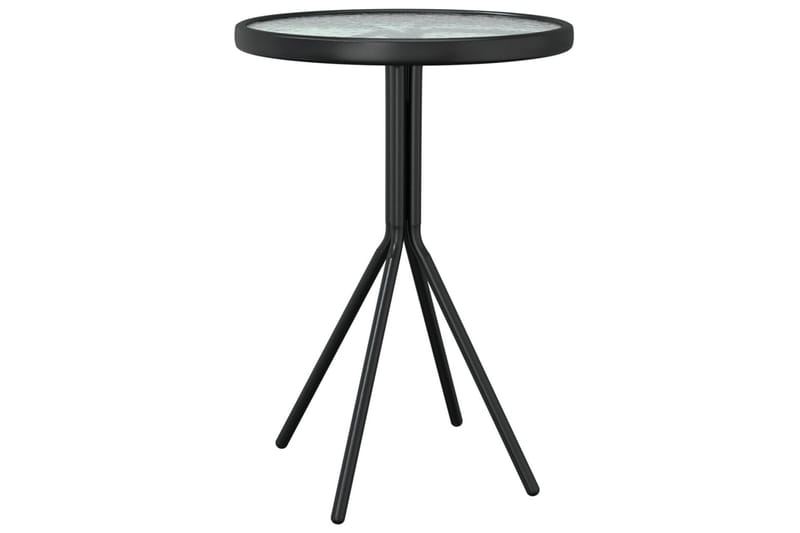 Caféset 3 delar stål svart - Svart - Utemöbler - Utegrupp - Cafeset