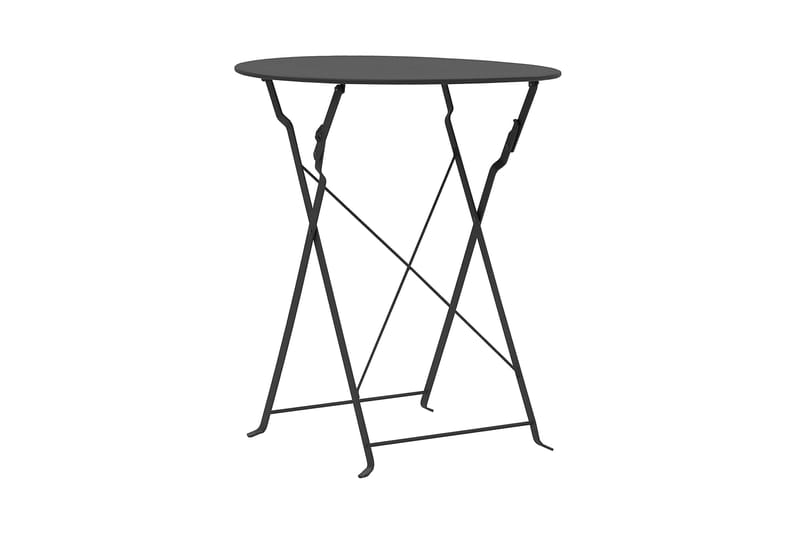 Caféset 3 delar stål svart - Svart - Utemöbler - Utegrupp - Cafeset