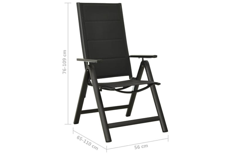 Caféset 3 delar svart och antracit - Svart - Utemöbler - Utegrupp - Cafeset