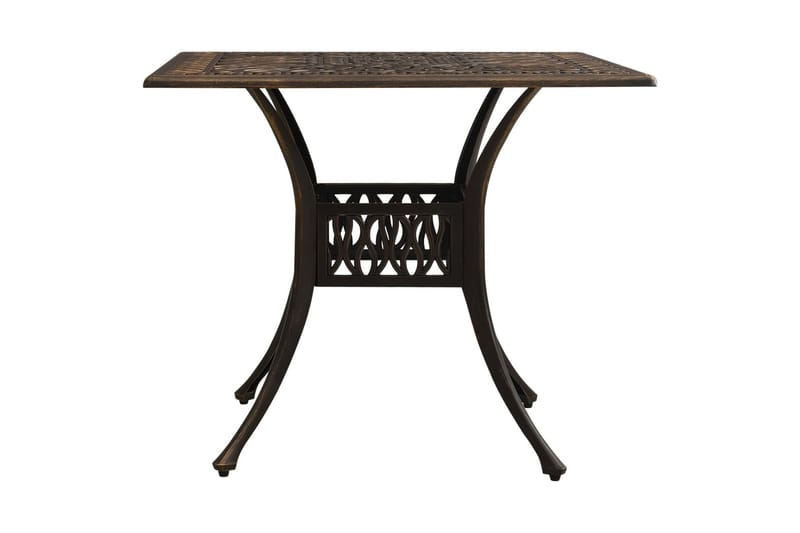 Caféset 5 delar gjuten aluminium brons - Brun - Utemöbler - Utegrupp - Cafeset