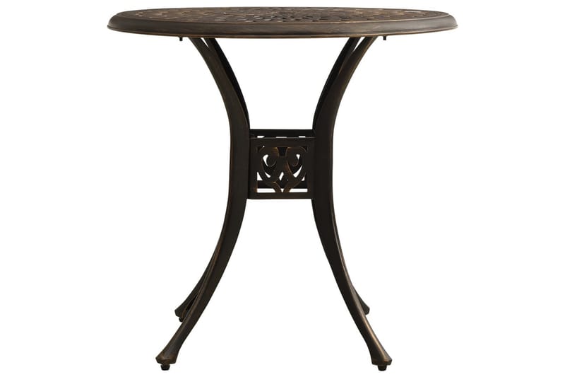 Caféset 5 delar gjuten aluminium brons - Brun - Utemöbler - Utegrupp - Cafeset