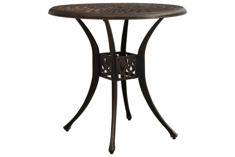 Caféset 5 delar gjuten aluminium brons - Brun - Utemöbler - Utegrupp - Cafeset