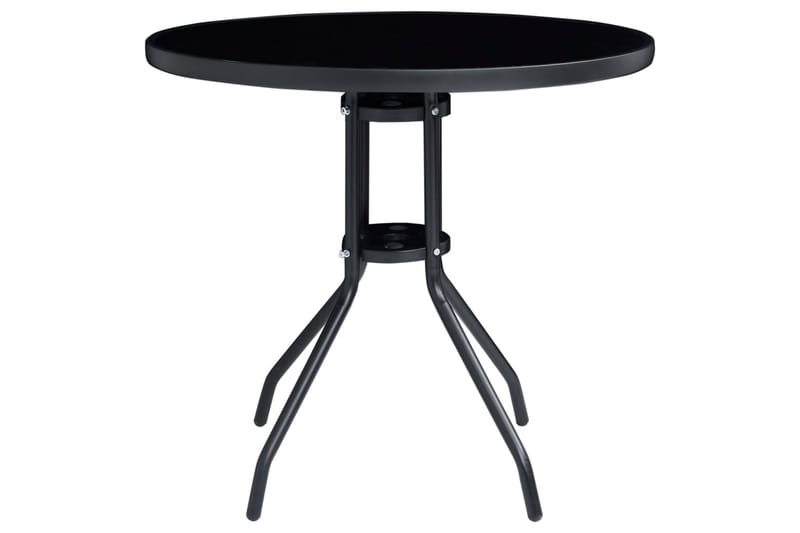 Caféset 5 delar svart och antracit - Svart - Utemöbler - Utegrupp - Cafeset