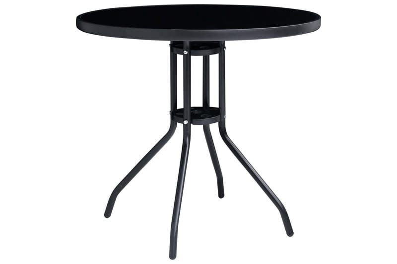 Caféset 5 delar svart och antracit - Svart - Utemöbler - Utegrupp - Cafeset