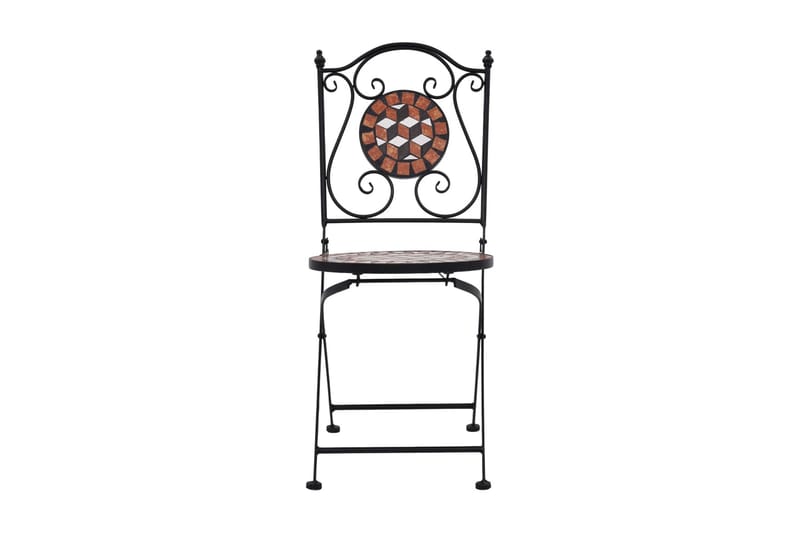 Caféset Mosaikbord keramik terrakotta - Brun - Utemöbler - Utegrupp - Cafeset