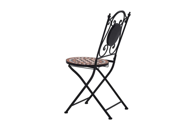 Caféset Mosaikbord keramik terrakotta - Brun - Utemöbler - Utegrupp - Cafeset