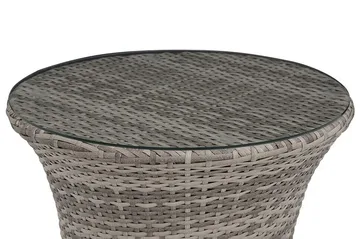 Capri Balkongmöbelset 54 cm - Grå - Utemöbler - Utegrupp - Cafeset