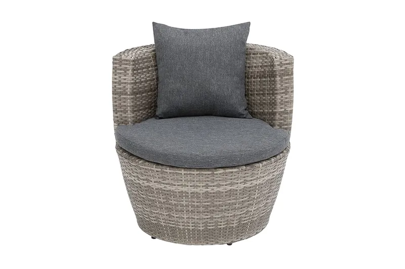 Capri Balkongmöbelset 54 cm - Grå - Utemöbler - Utegrupp - Cafeset