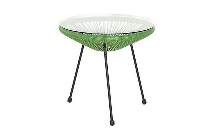 Cayaco Balkongset 70 cm + 2 Utestolar - Konstrotting/Grön - Utemöbler - Utegrupp - Cafeset