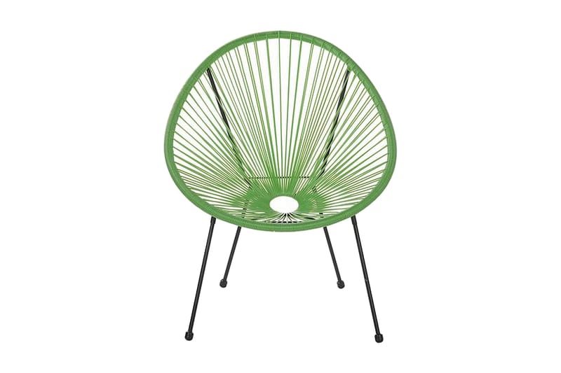 Cayaco Balkongset 70 cm + 2 Utestolar - Konstrotting/Grön - Utemöbler - Utegrupp - Cafeset