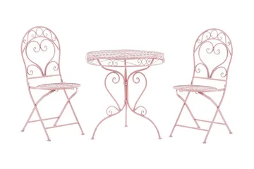 Courville Caféset - Rosa - Utemöbler - Utegrupp - Cafeset