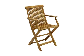 Finlay Balkongset 60x60 cm + 2 Karmstolar Utomhus - Akacia - Utemöbler - Utegrupp - Cafeset