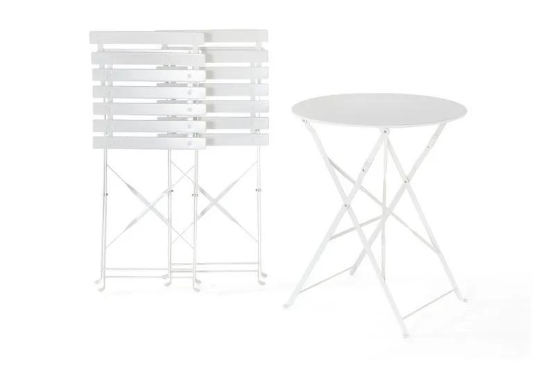 Fiori Balkongset 45,5 cm - Vit - Utemöbler - Utegrupp - Cafeset