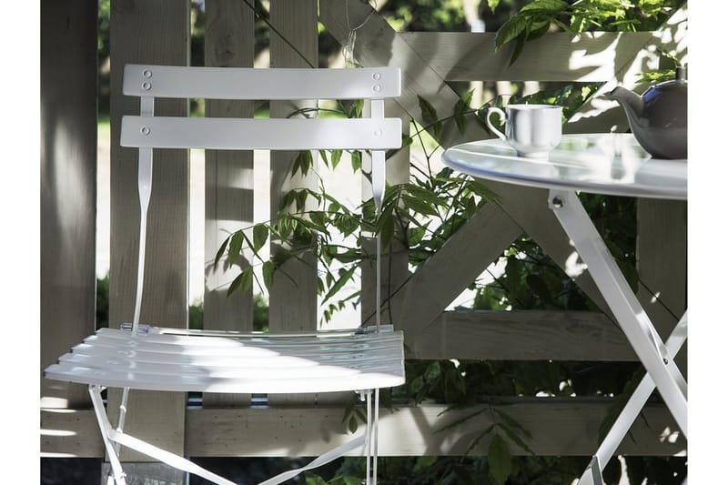 Fiori Balkongset 45,5 cm - Vit - Utemöbler - Utegrupp - Cafeset