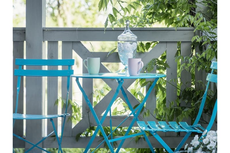 Fiori Balkongset 52 cm - Blå - Utemöbler - Utegrupp - Cafeset