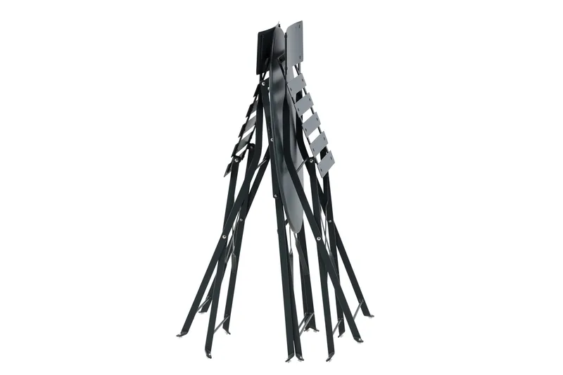 Marseille Caféset Rund Ø60 cm + 2 Matstolar Utomhus - Mörkgrå - Utemöbler - Utegrupp - Cafeset