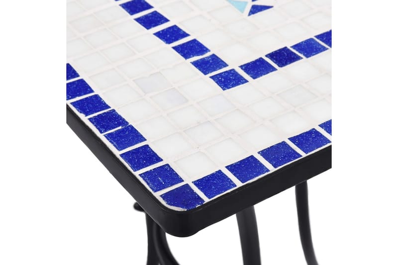 Mosaikbord 3 st keramik blå och vit - Blå - Utemöbler - Utegrupp - Cafeset