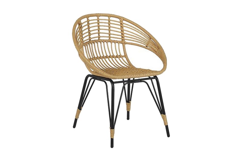 Pellaro Balkongset + 2 Utestolar m Dyna - Natur/Svart - Utemöbler - Utegrupp - Cafeset