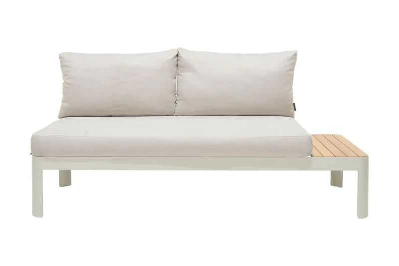 Portals Loungegrupp 2-sits - Teak/Vit - Utemöbler - Balkong - Balkongmöbler - Balkonggrupp & balkongset