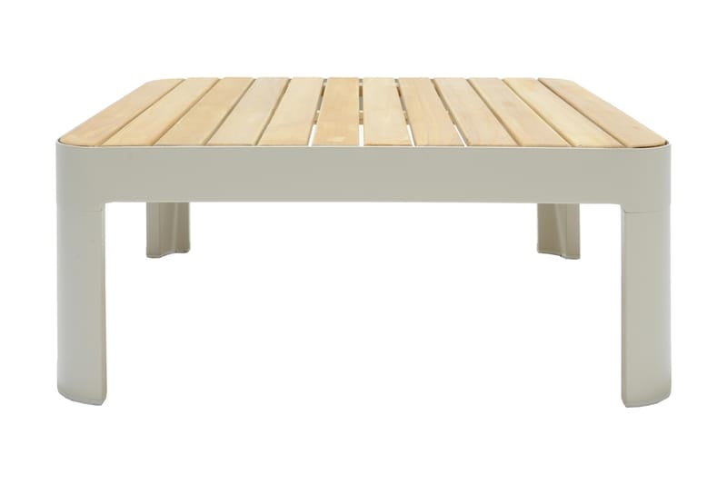 Portals Loungegrupp 4-sits - Vit/Teak - Utemöbler - Balkong - Balkongmöbler - Balkonggrupp & balkongset