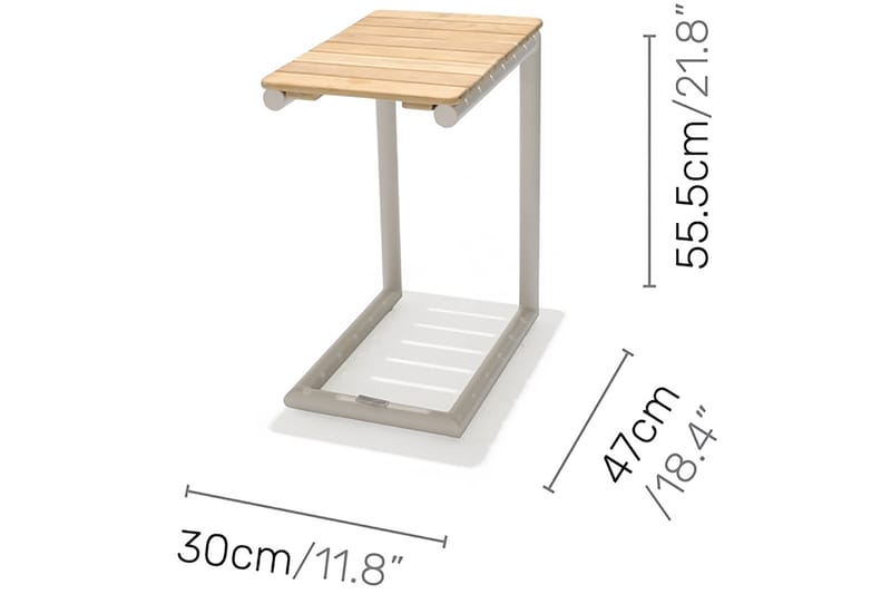 Portals Solsängset med Dyna - Vit/Trä - Balkonggrupp & balkongset - Cafeset