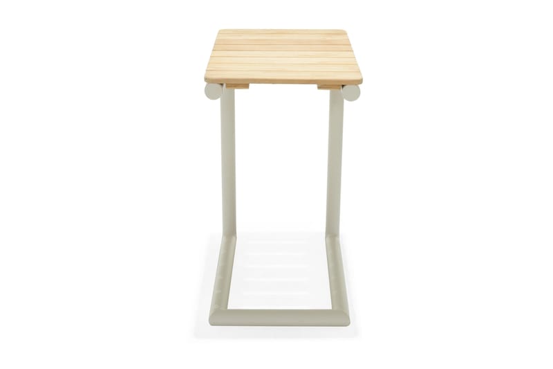 Portals Solsängset med Dyna - Vit/Trä - Utemöbler - Utestol & trädgårdsstol - Solsäng & Solvagnar