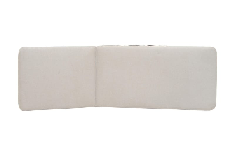 Portals Solsängset med Dyna - Vit/Trä - Utemöbler - Utestol & trädgårdsstol - Solsäng & Solvagnar