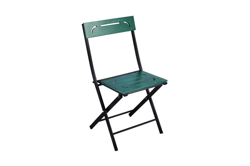 Riotorto Caféset 60 cm Blomma + 2 Utestolar - Grön/Svart - Utemöbler - Utegrupp - Cafeset