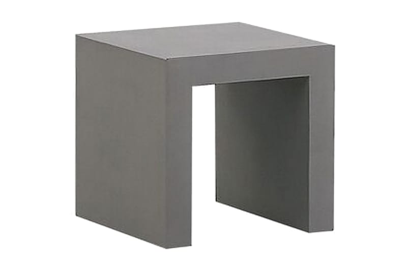 Trädgårdsset av Utebord och 4 pallar 90x90 OLBIA - Grå - Utemöbler - Utegrupp - Cafeset