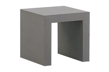 Trädgårdsset av Utebord och 4 pallar 90x90 OLBIA - Grå - Utemöbler - Utegrupp - Cafeset